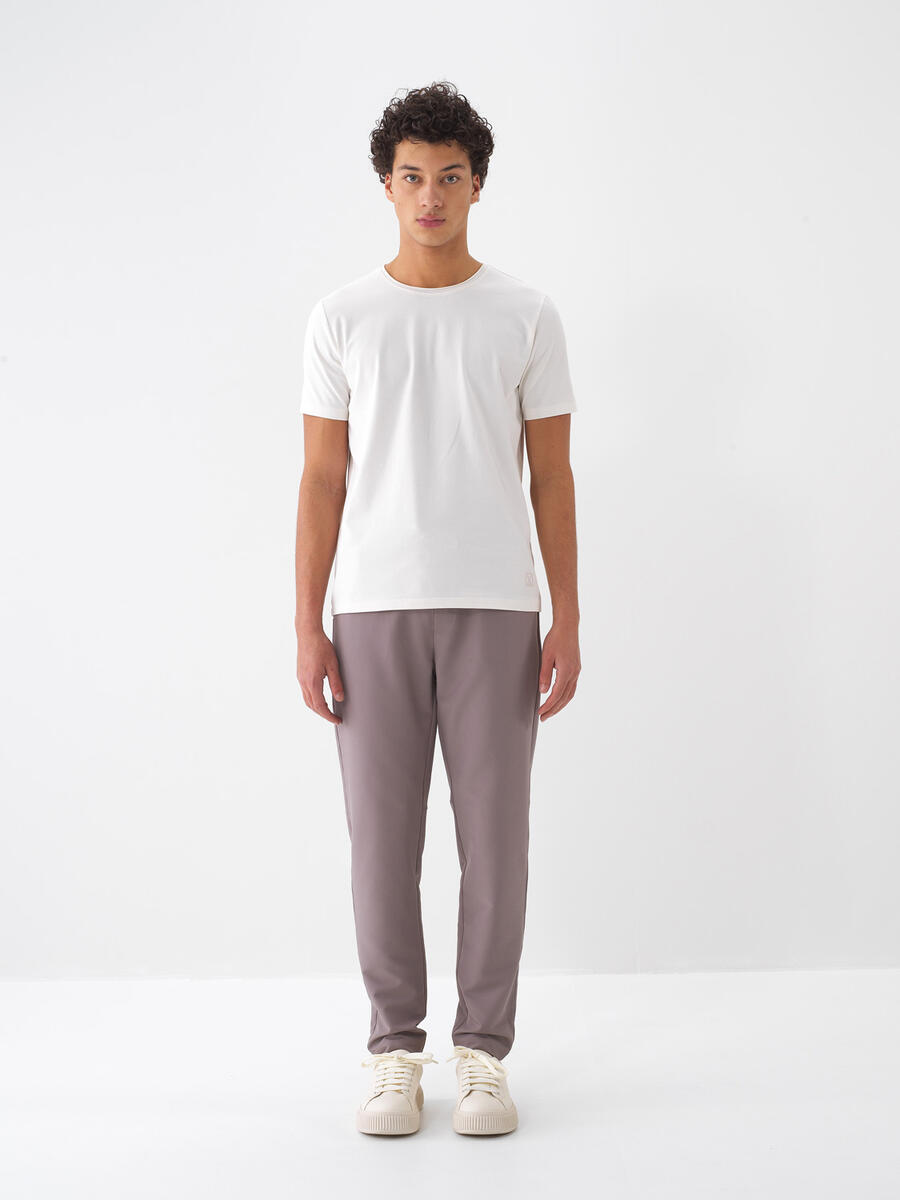 Taş Rengi Slim Fit Pantolon