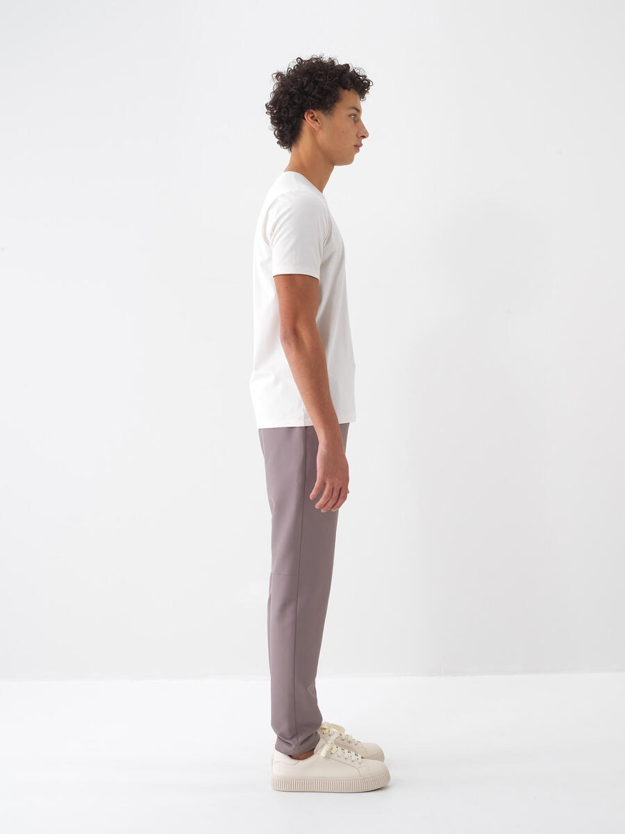 Taş Rengi Slim Fit Pantolon - 2