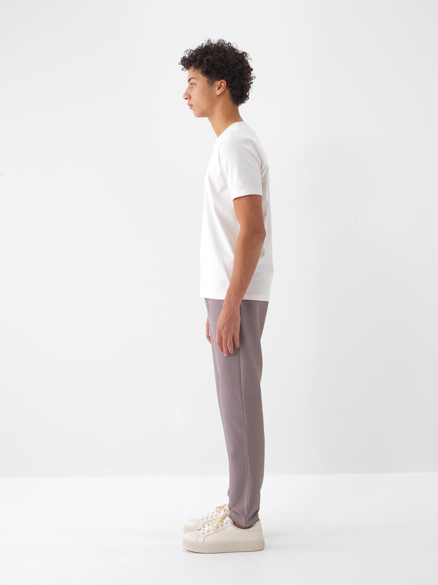 Taş Rengi Slim Fit Pantolon - 3