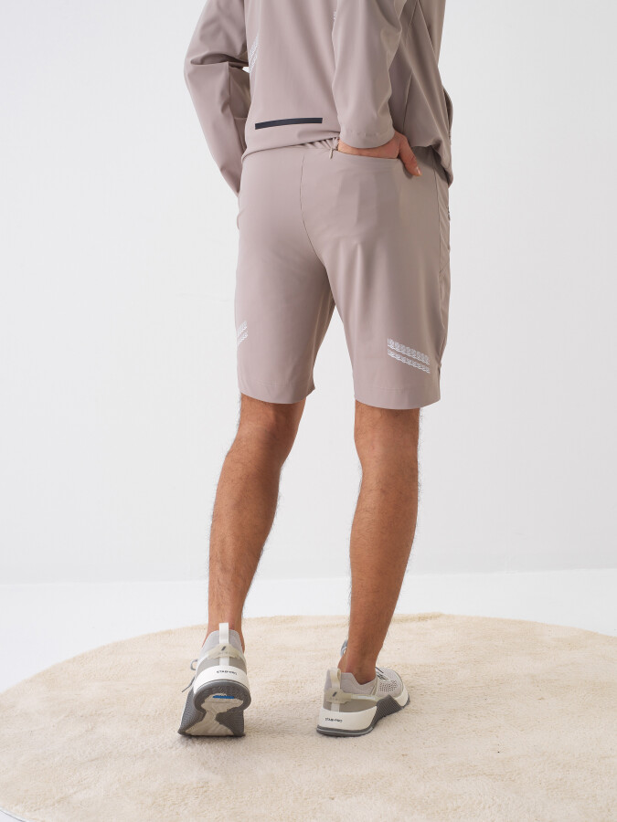 Bej Regular Fit Şort - Xint