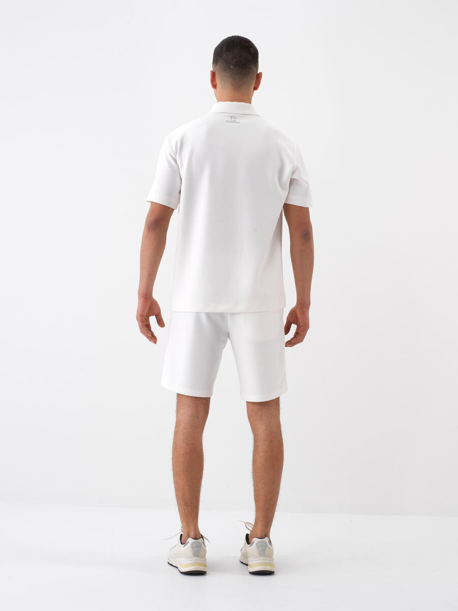 Beyaz Regular Fit Modal Şort - 5