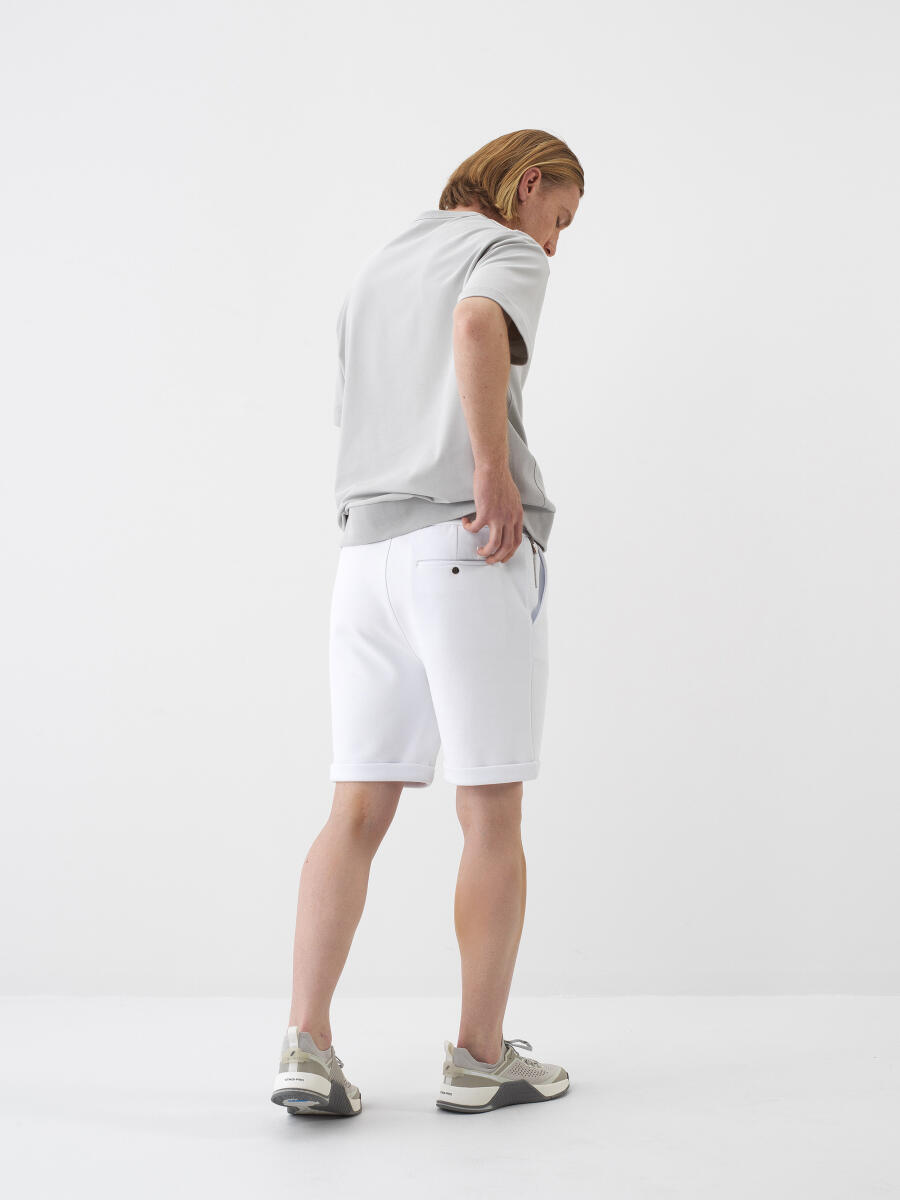 Beyaz Regular Fit Pamuklu Şort - 5