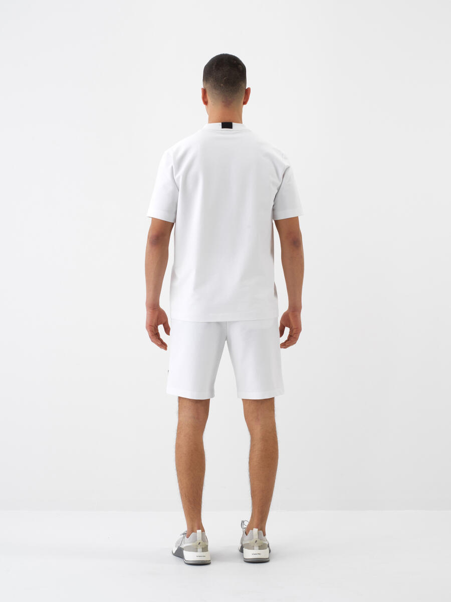 Beyaz Regular Fit Pamuklu Şort - 5