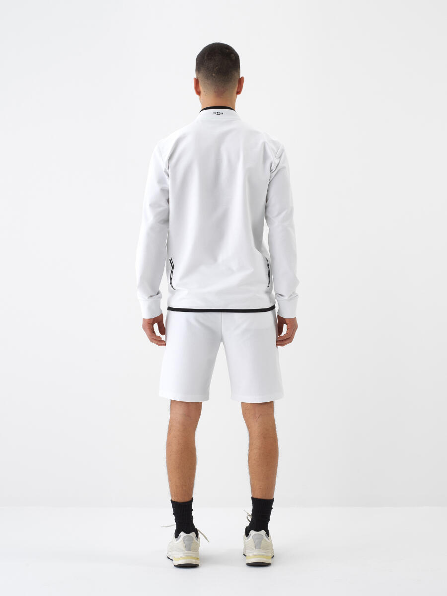 Beyaz Slim Fit Pamuklu Şort - 5