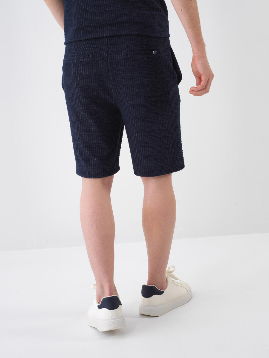 Lacivert Regular Fit Şort - 4