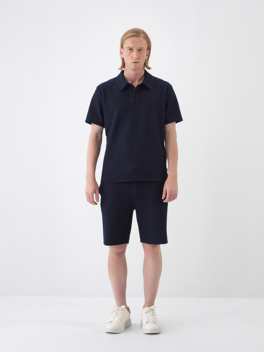Lacivert Regular Fit Şort - 2