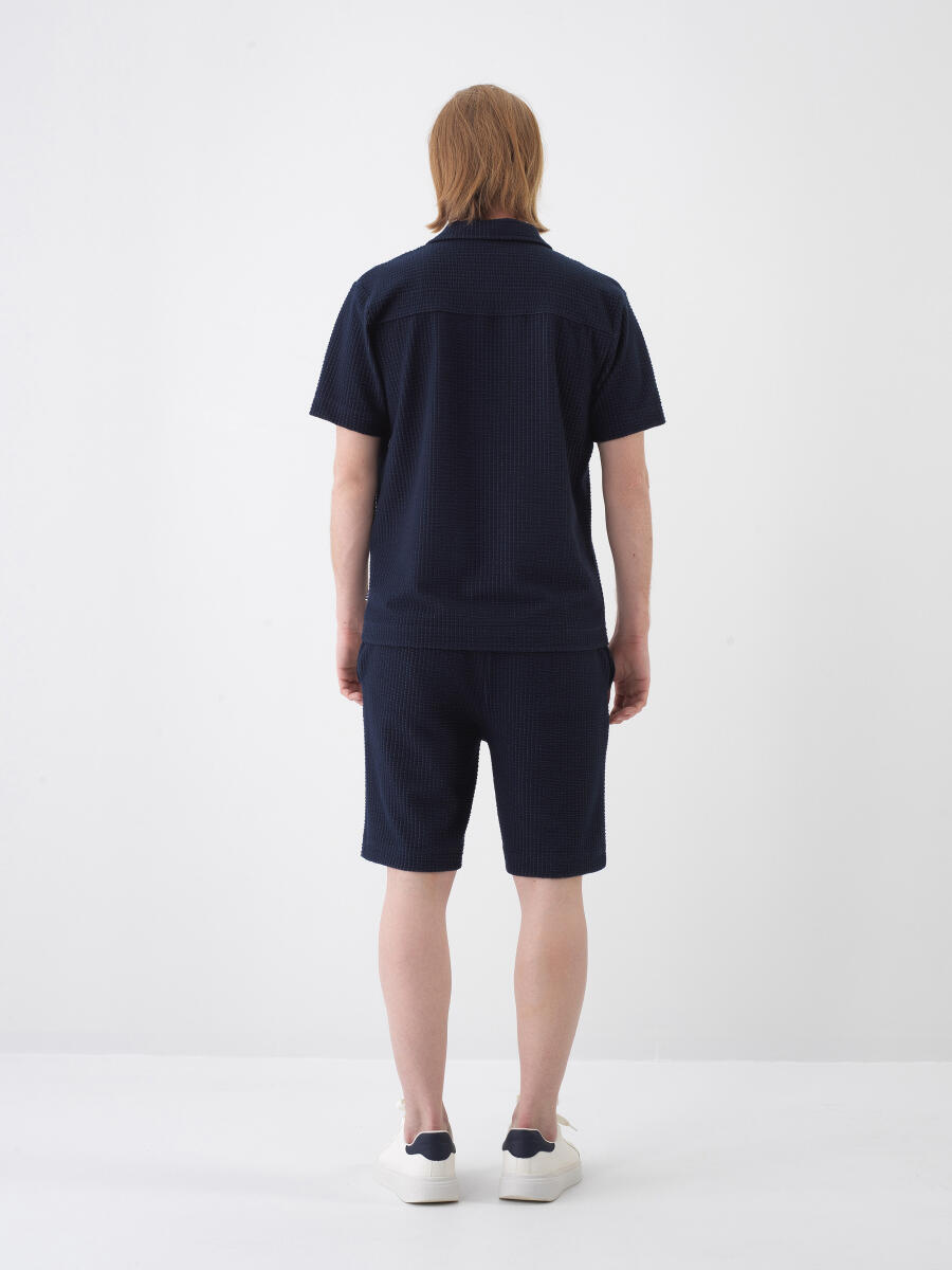 Lacivert Regular Fit Şort - 5