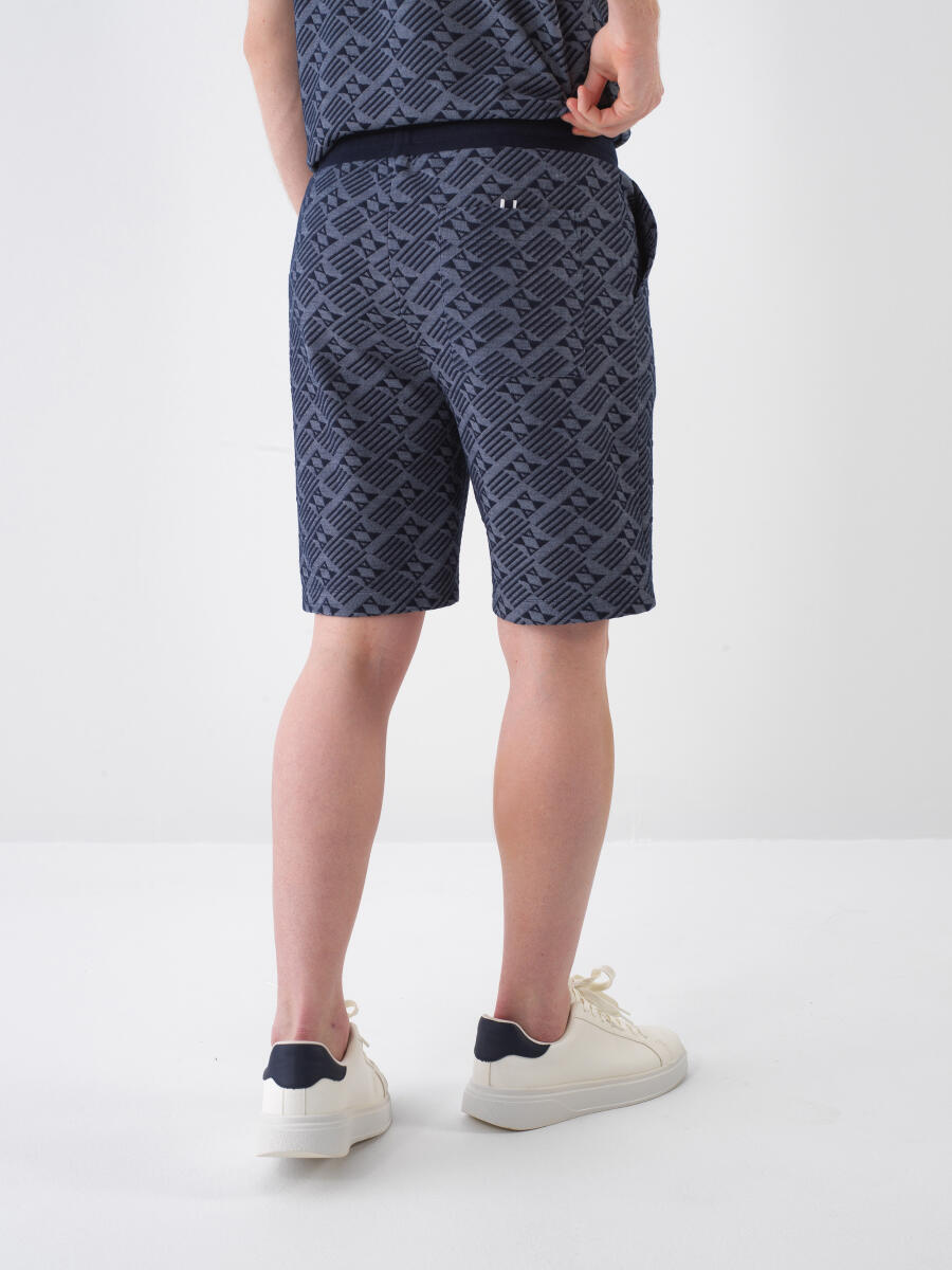 Lacivert Regular Fit Şort - 4