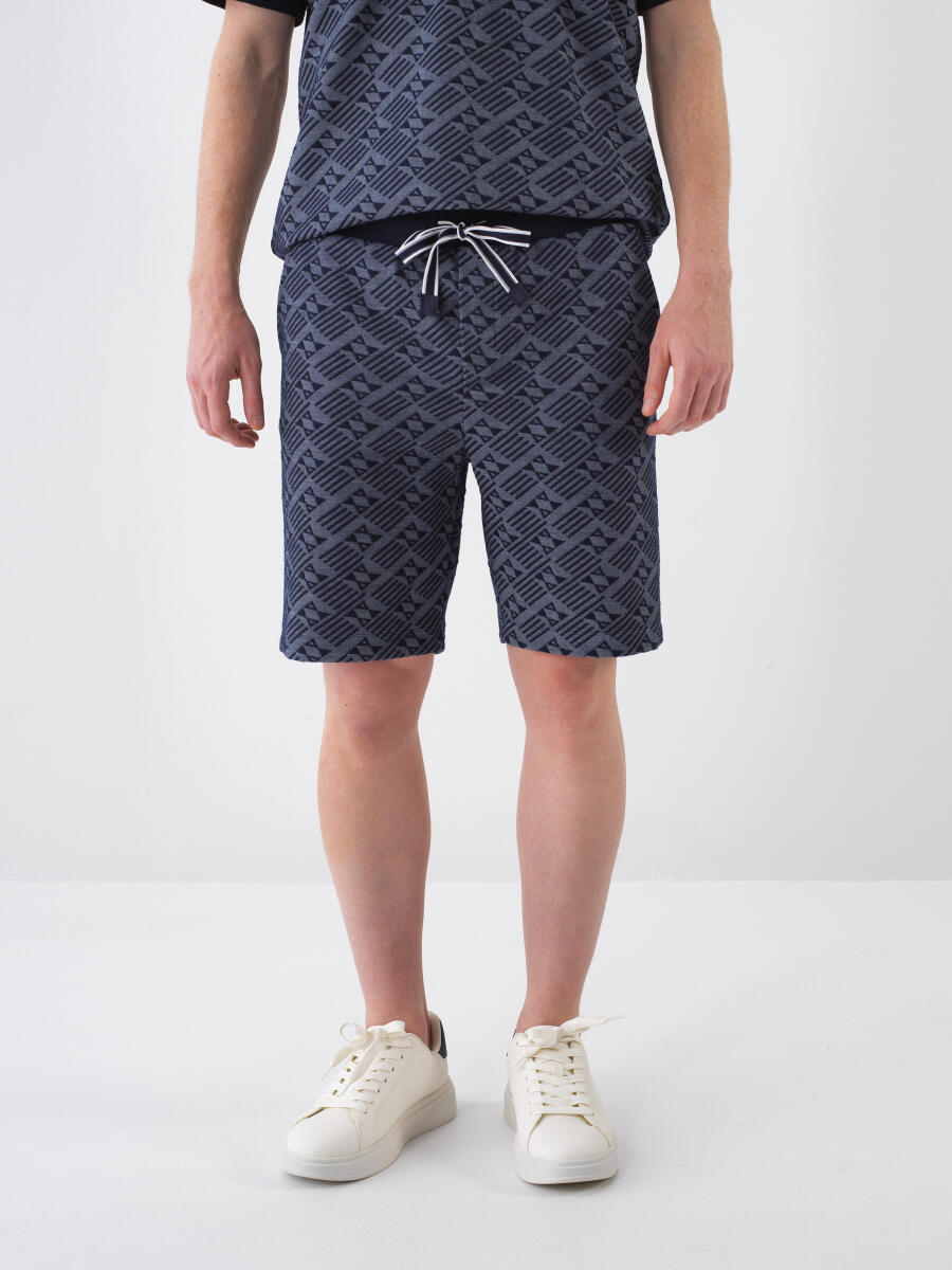 Lacivert Regular Fit Şort