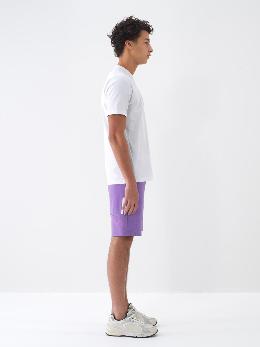 Lila Slim Fit Pamuklu Şort - 2