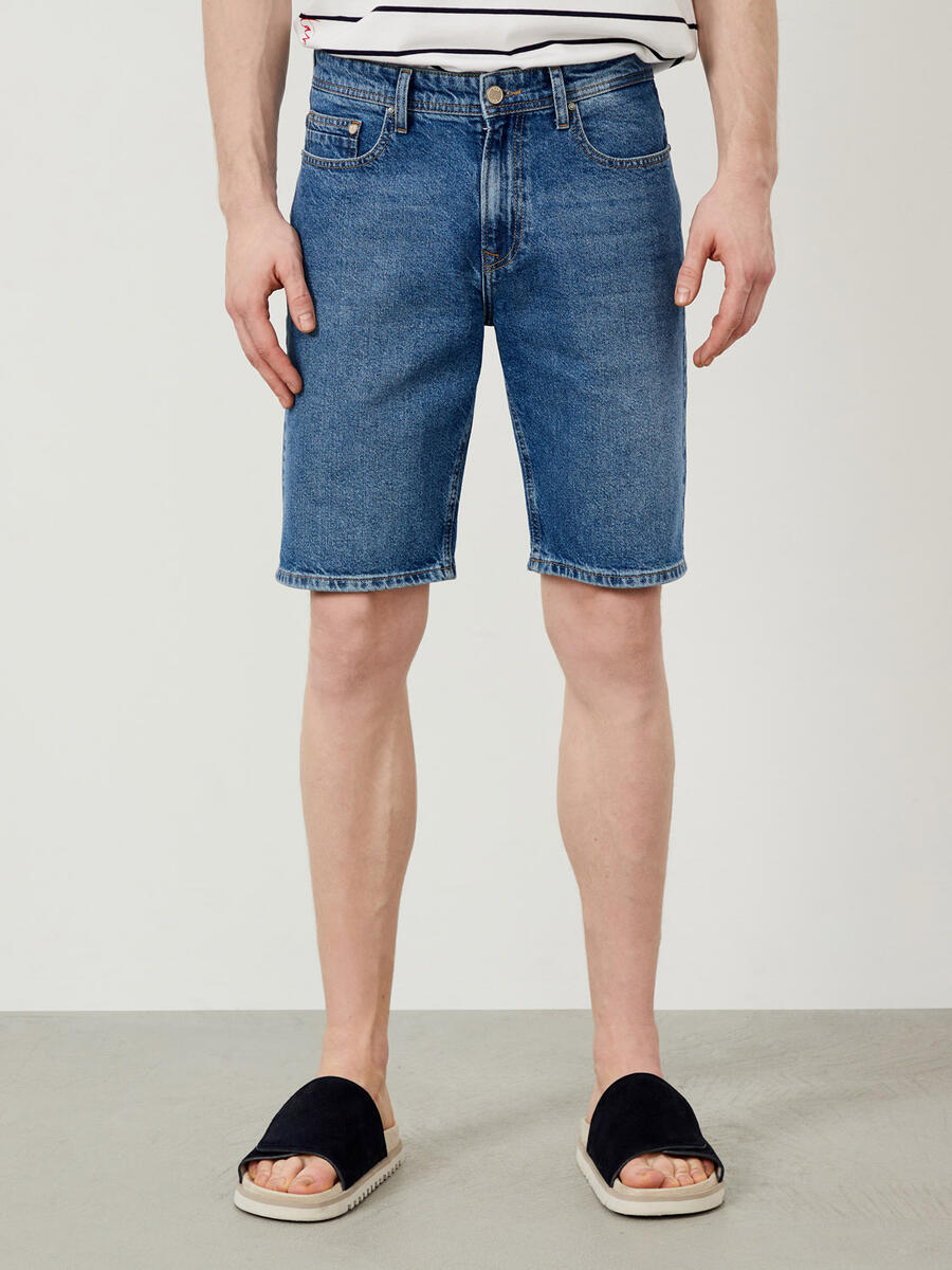 Mavi Regular Fit Pamuklu Basic Denim Şort