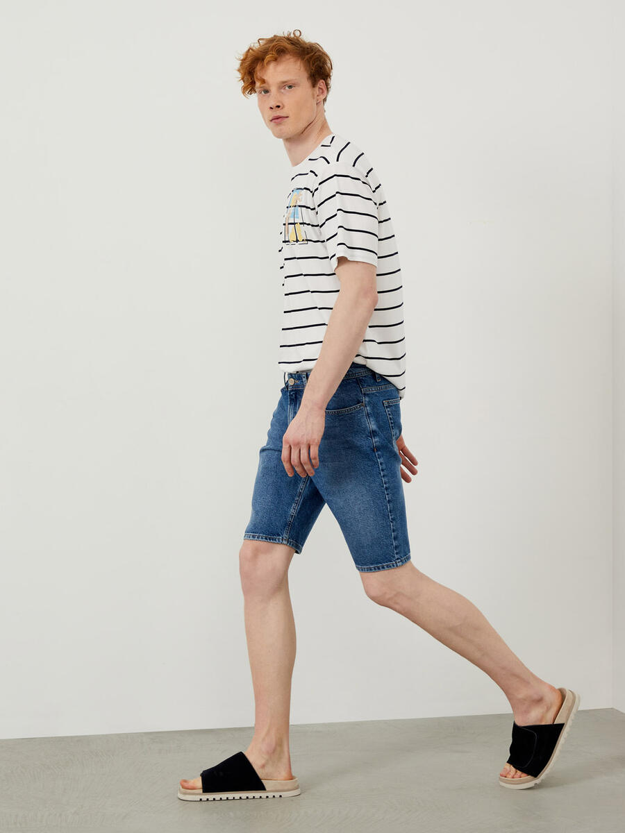 Mavi Regular Fit Pamuklu Basic Denim Şort - 2