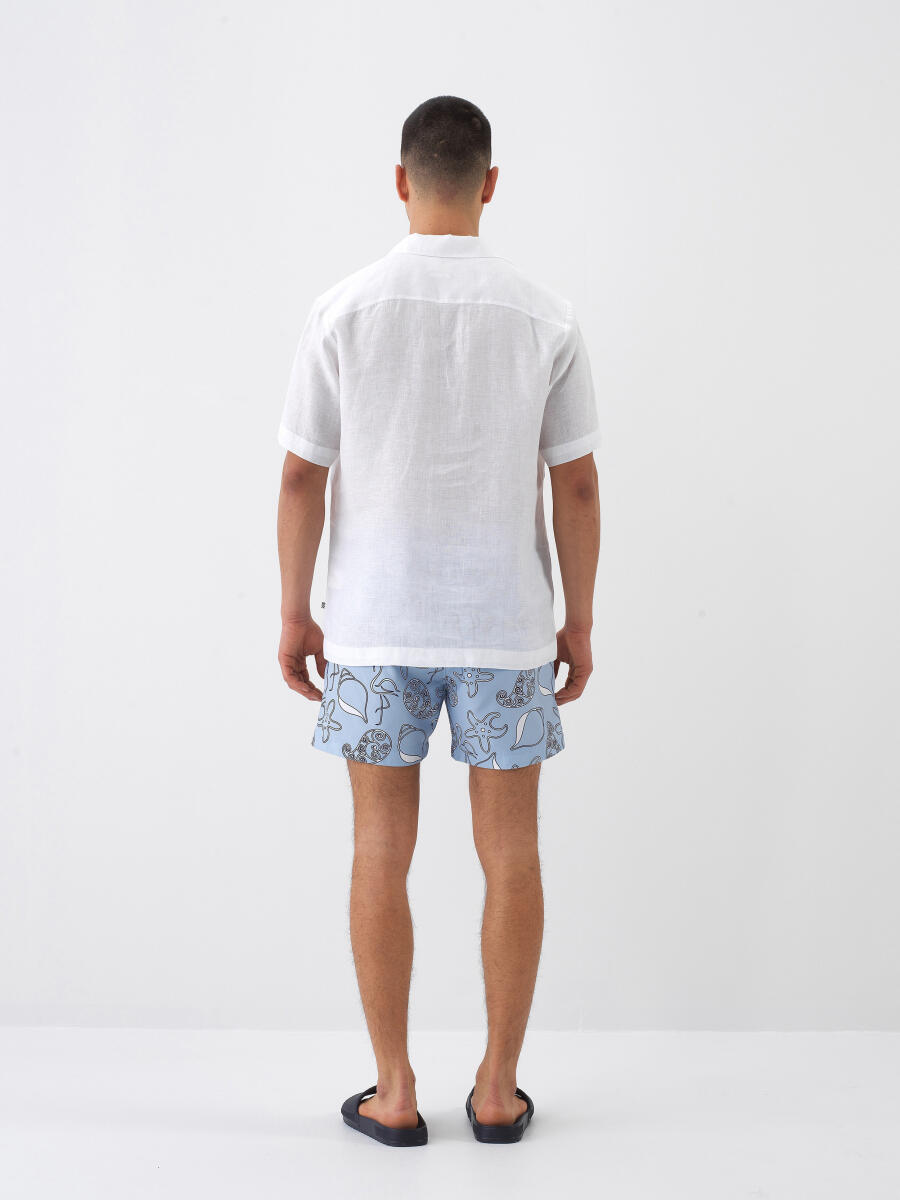 Mavi Regular Fit Deniz Şortu - 5