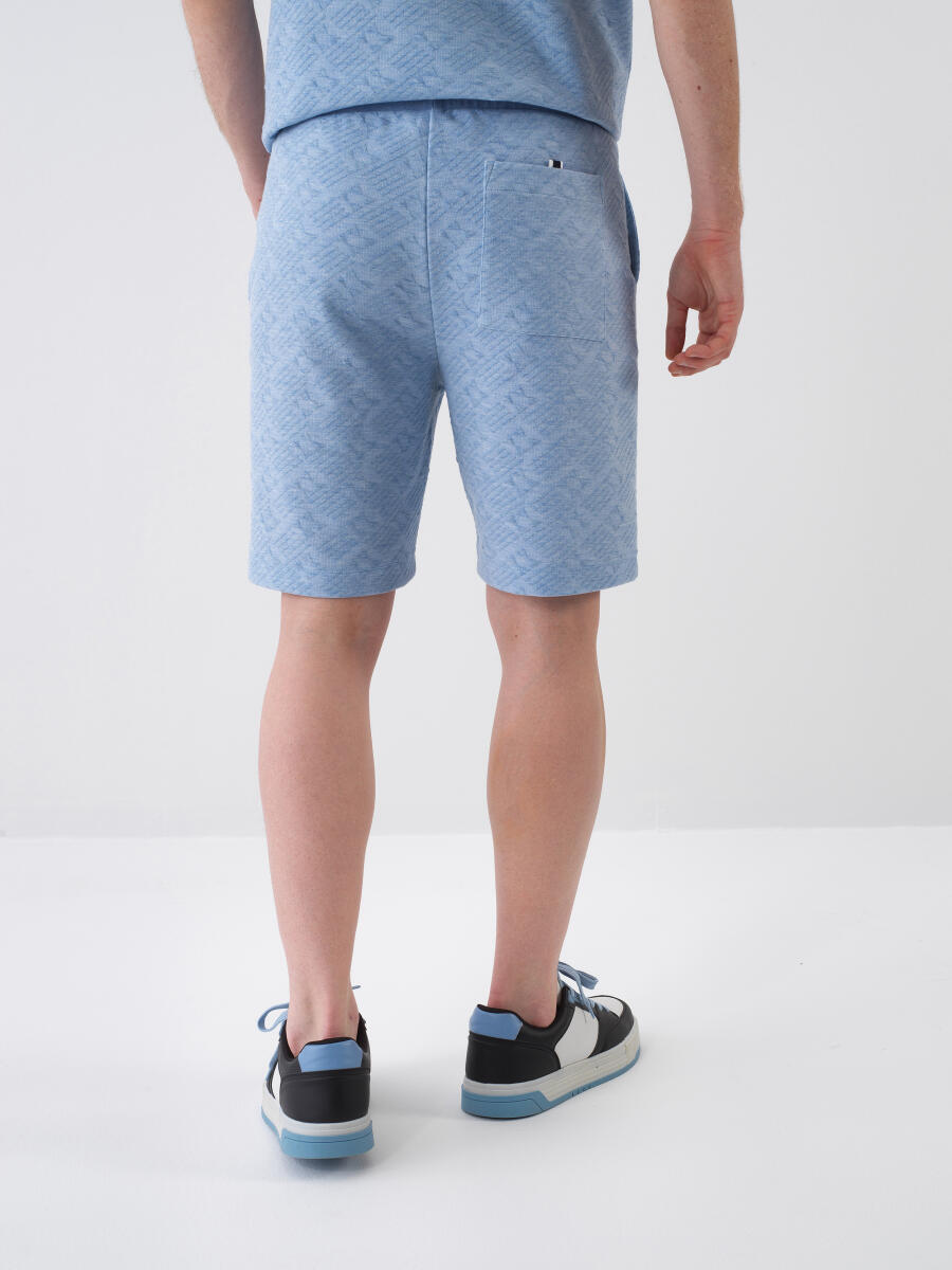 Mavi Regular Fit Şort - 4