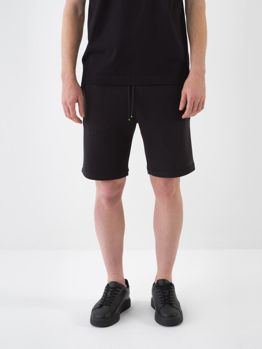 Siyah Regular Fit Modal Şort
