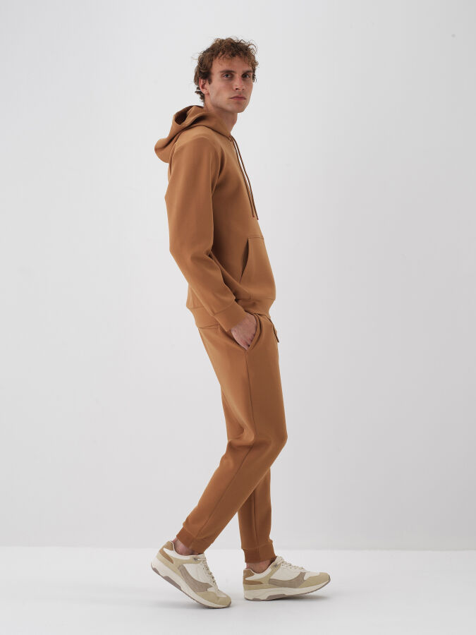 Camel Pamuk Dokulu Regular Fit Sweat Pantolon - Xint
