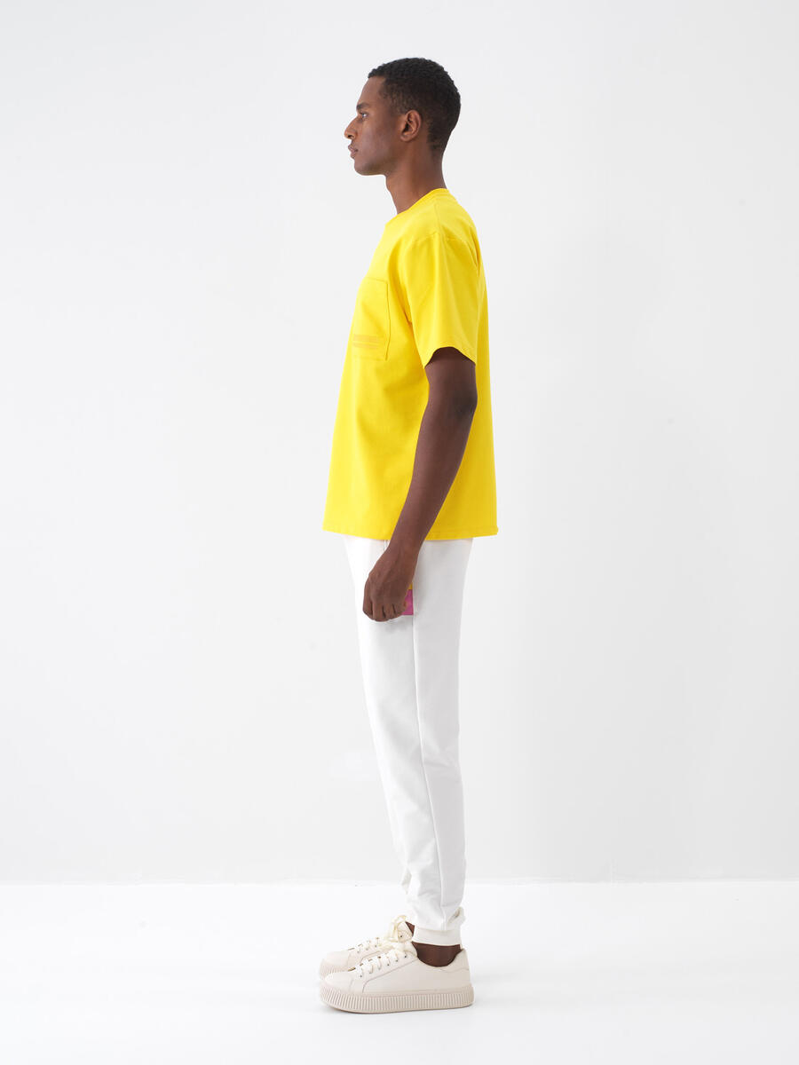 Ekru Regular Fit Pamuklu Sweat Pantolon - 3