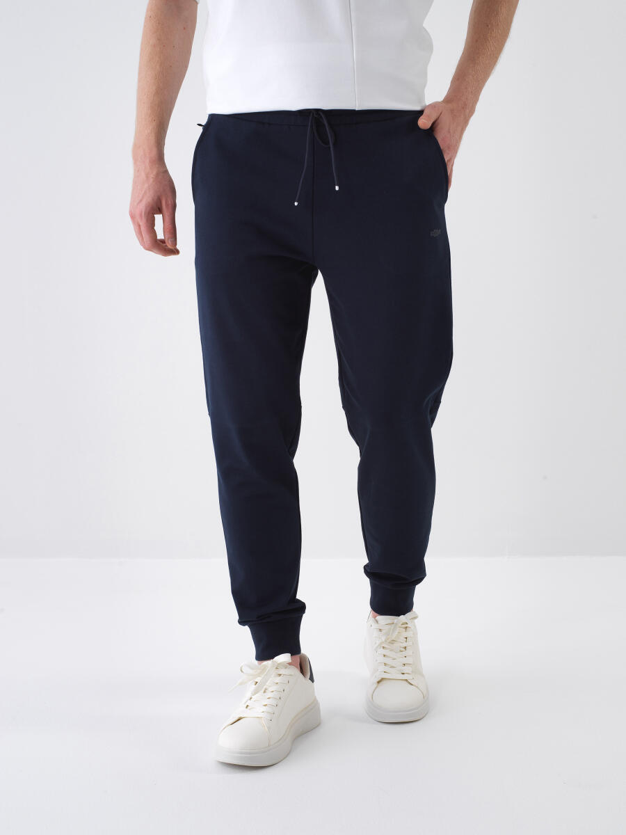 Lacivert Regular Fit Pamuklu Sweat Pantolon