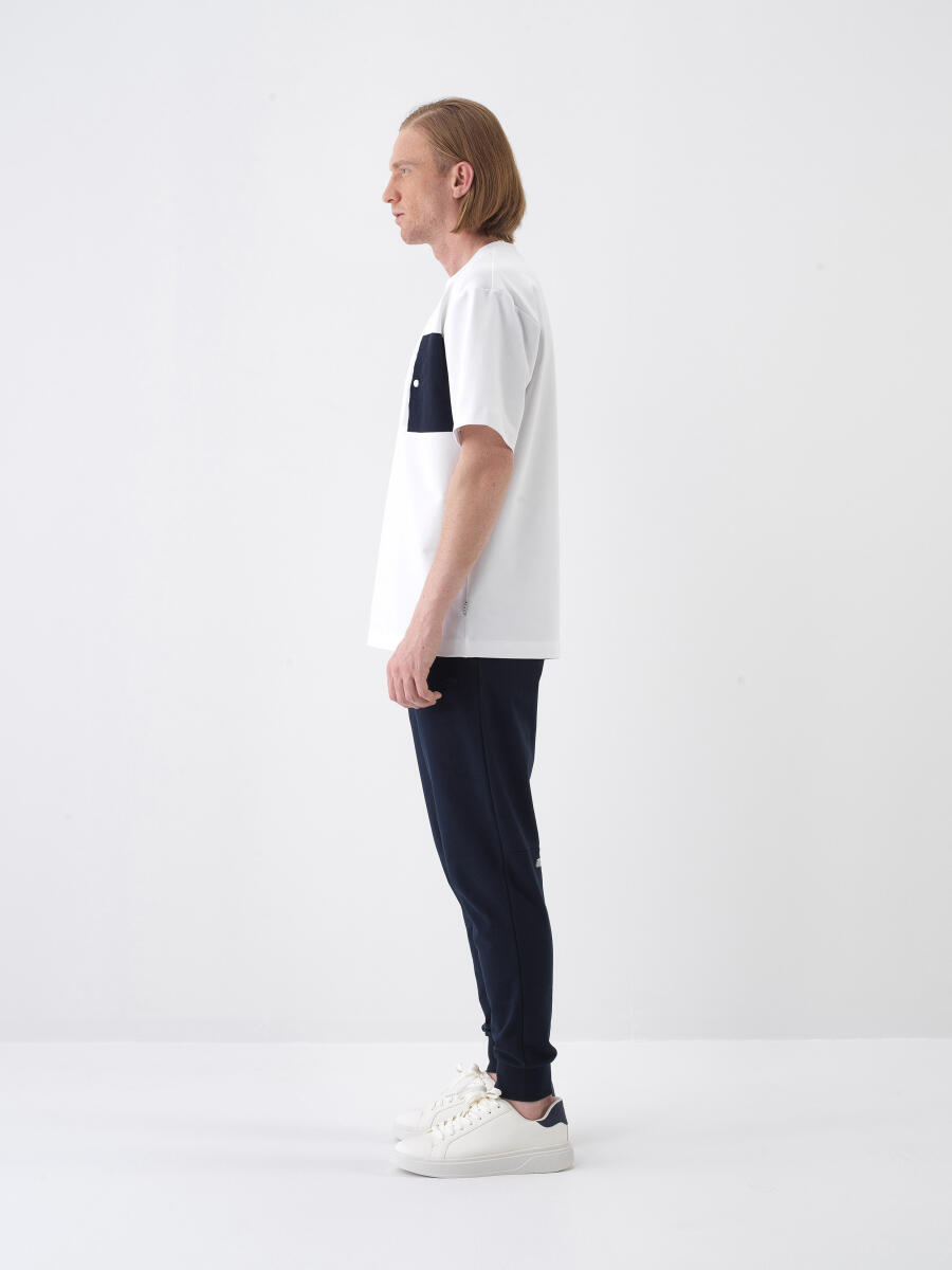 Lacivert Regular Fit Pamuklu Sweat Pantolon - 3