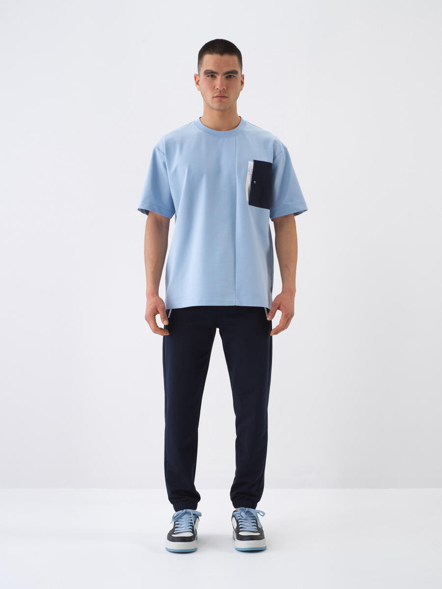 Lacivert Regular Fit Pamuklu Sweat Pantolon - 2