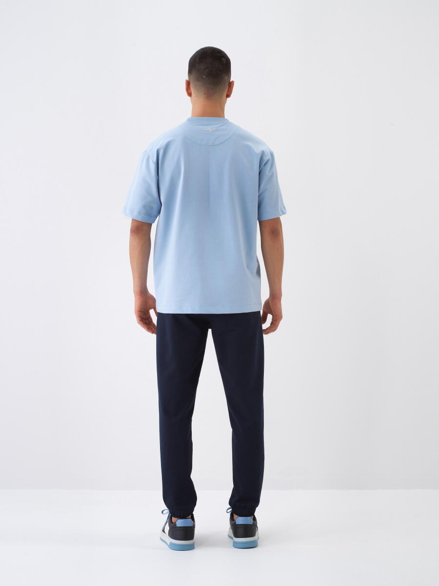 Lacivert Regular Fit Pamuklu Sweat Pantolon - 5
