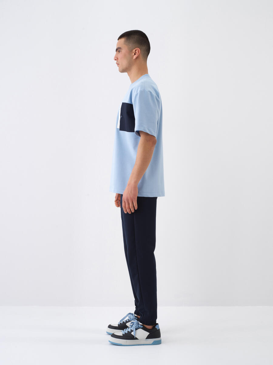 Lacivert Regular Fit Pamuklu Sweat Pantolon - 3