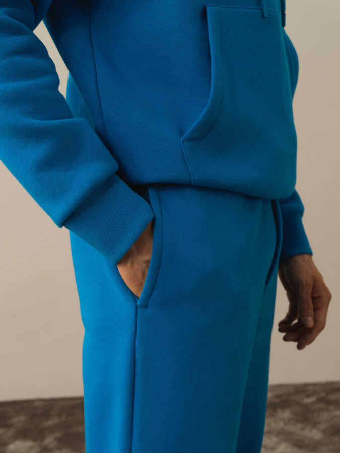 Mavi Pamuk Dokulu Regular Fit Sweat Pantolon - Xint