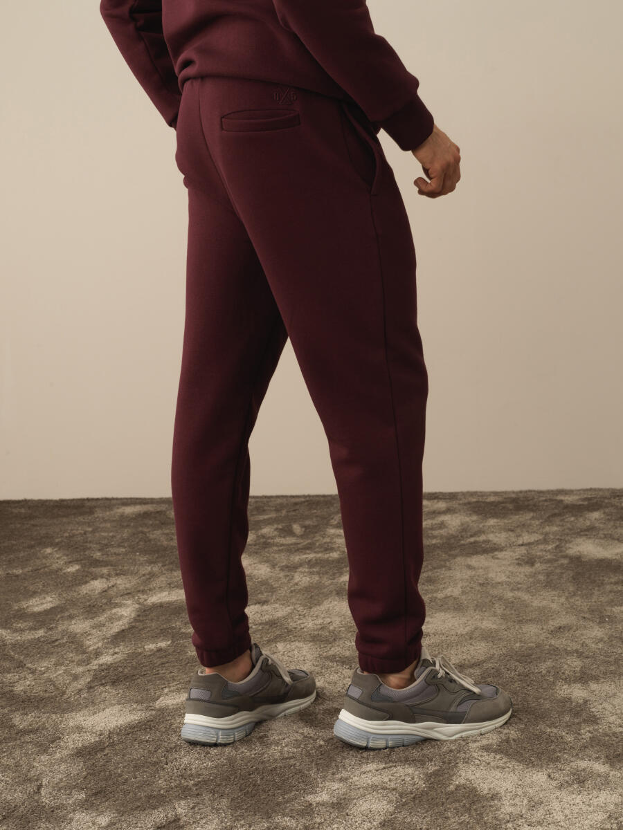 Bordo Basic Sweat Pantolon - 3