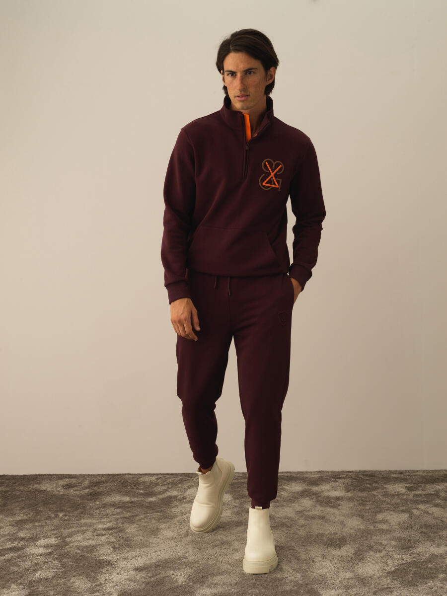 Bordo Regular Fit Sweat Pantolon - 2