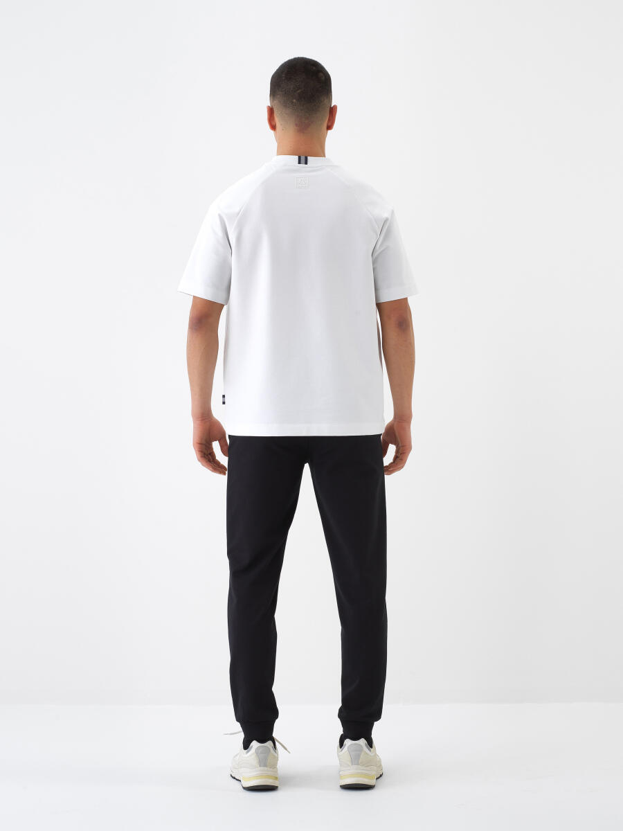 Siyah Regular Fit Pamuklu Sweat Pantolon - 5