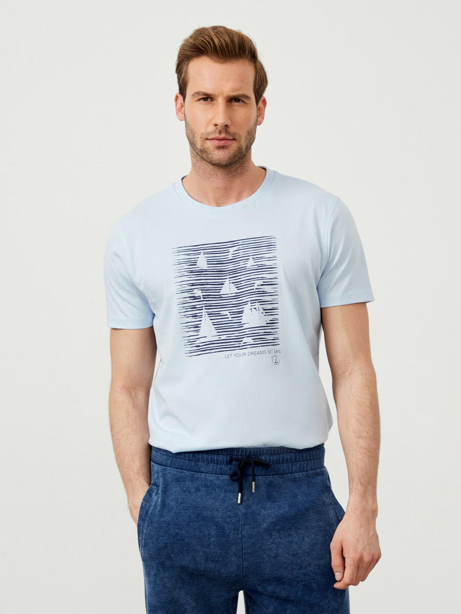Lacivert Regular Fit Pamuklu Sweat Şort - 3