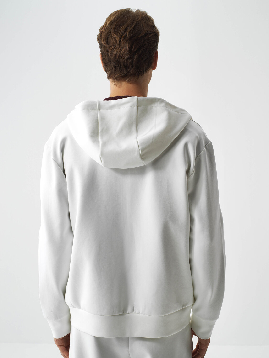 Ekru Pamuk Dokulu Regular Fit Sweatmont - Xint