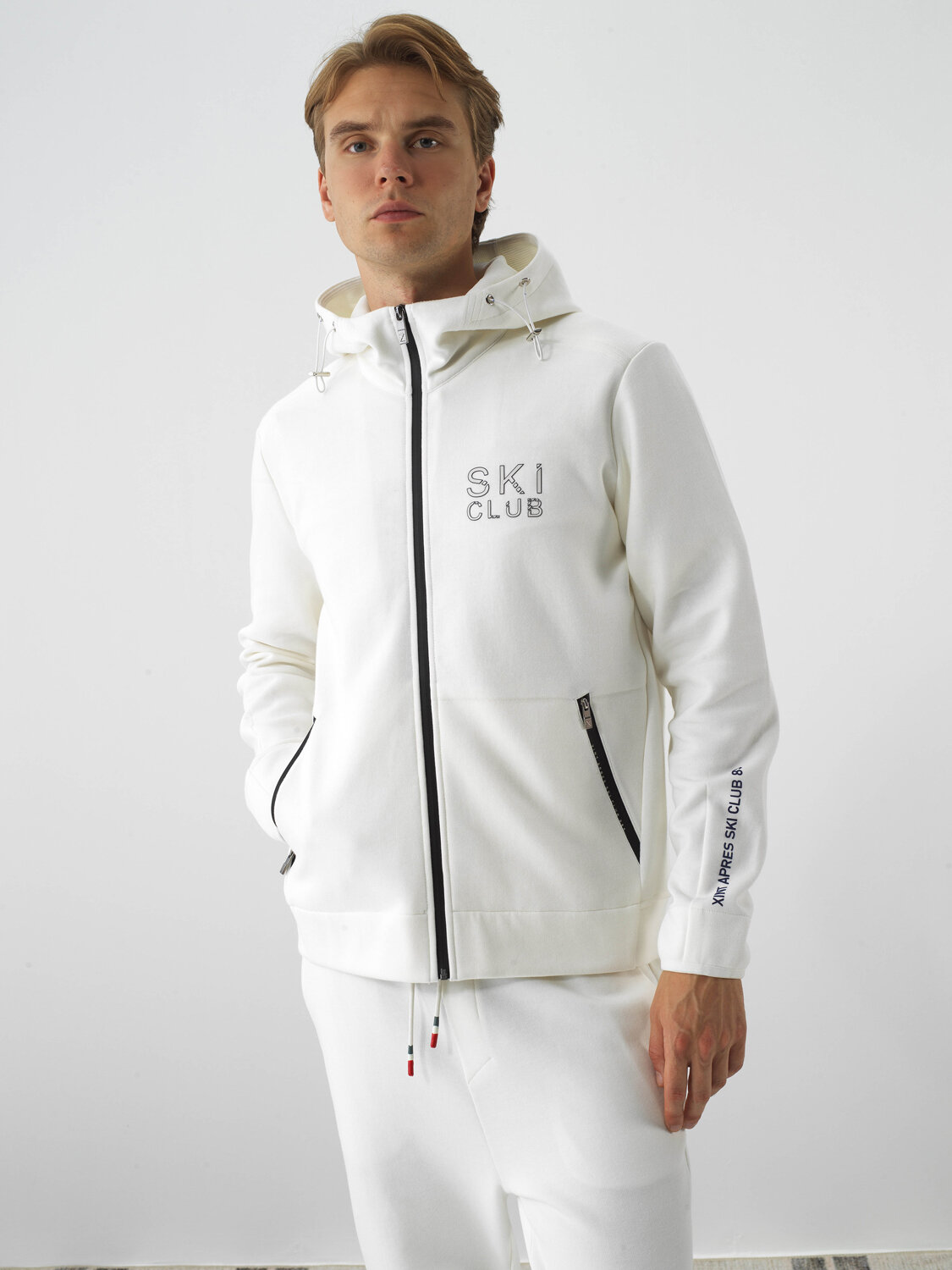 Ekru Pamuk Dokulu Regular Fit Sweatmont - Xint