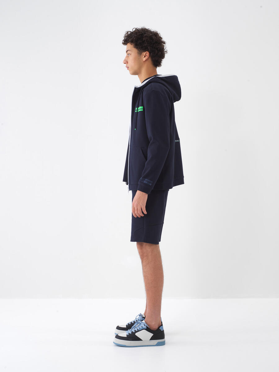 Lacivert Regular Fit Pamuklu Sweatmont - 4