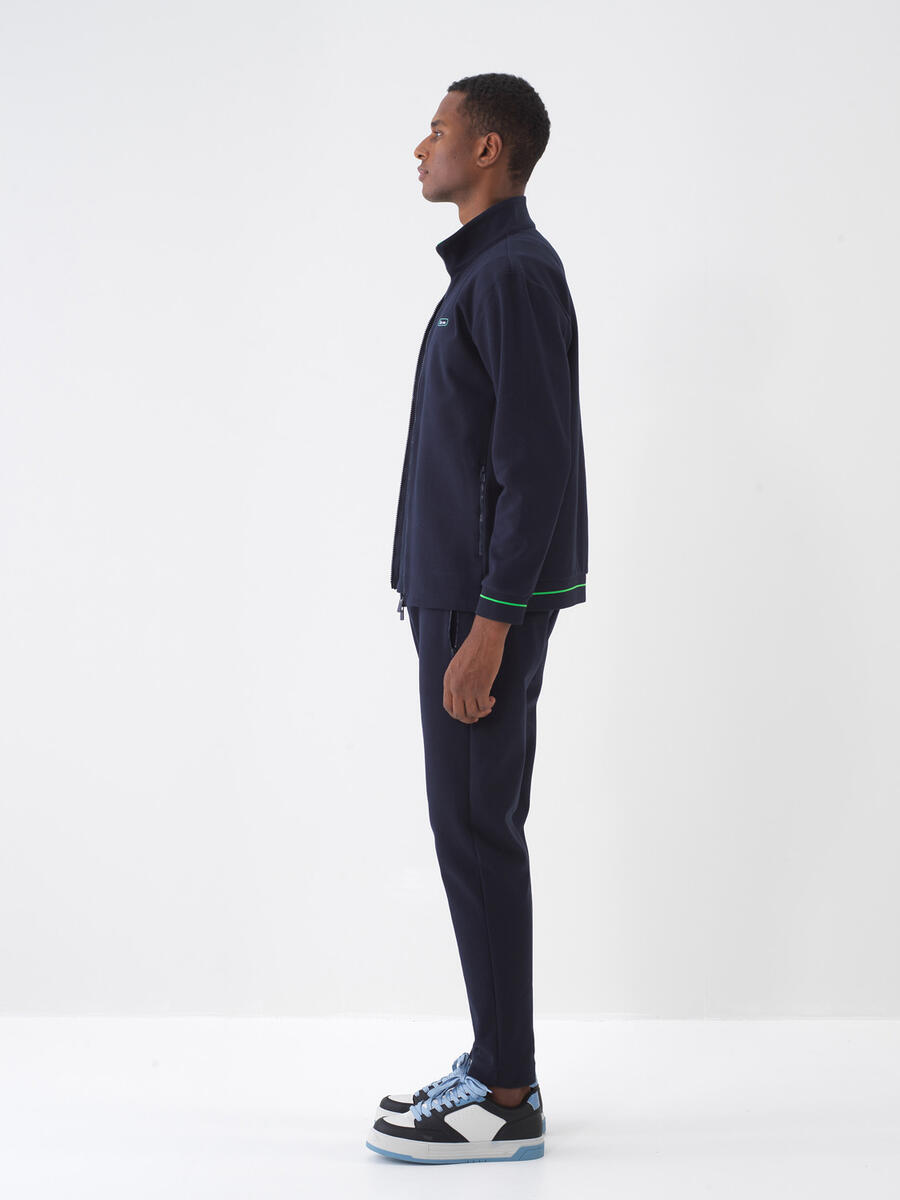Lacivert Regular Fit Pamuklu Sweatmont - 4
