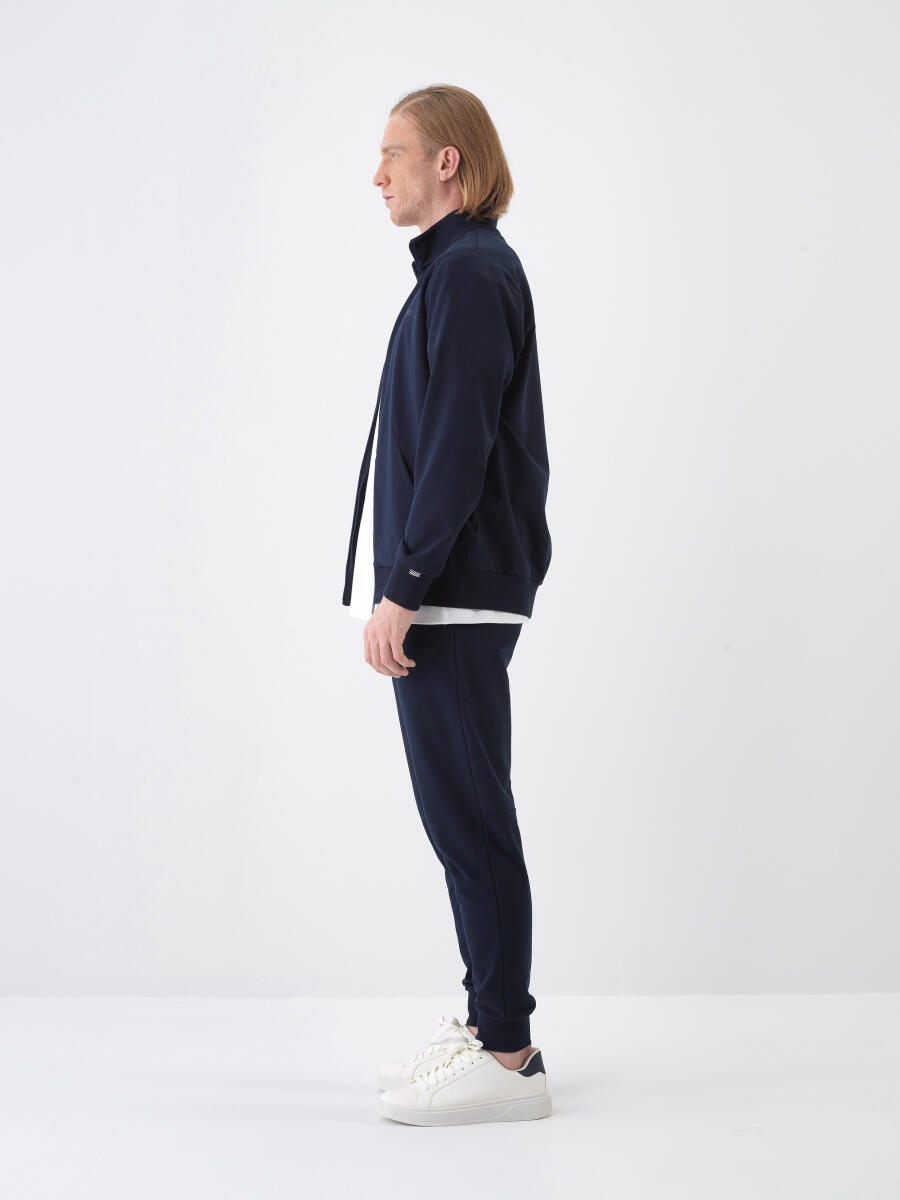 Lacivert Regular Fit Pamuklu Sweatmont - 4