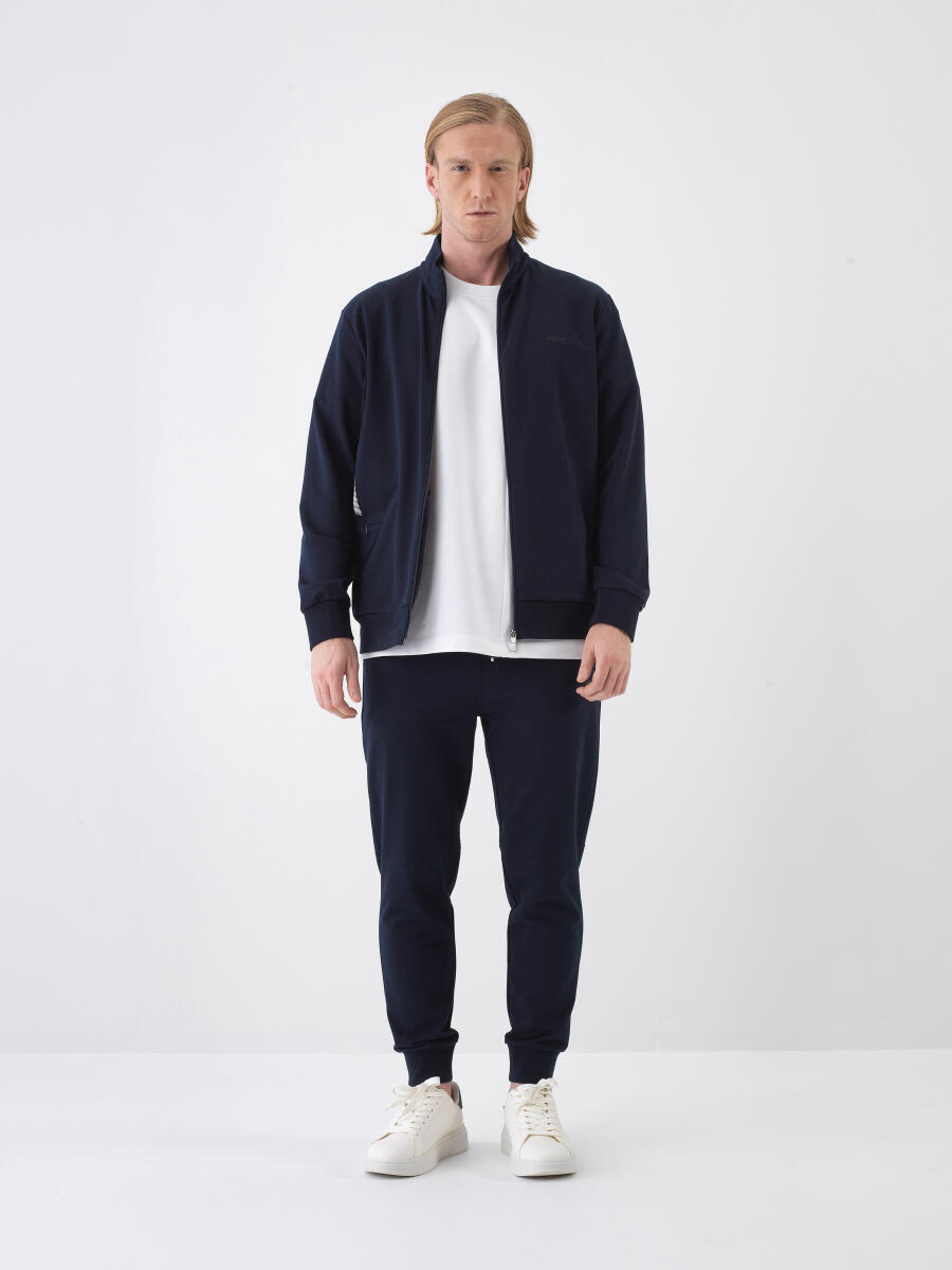 Lacivert Regular Fit Pamuklu Sweatmont - 2