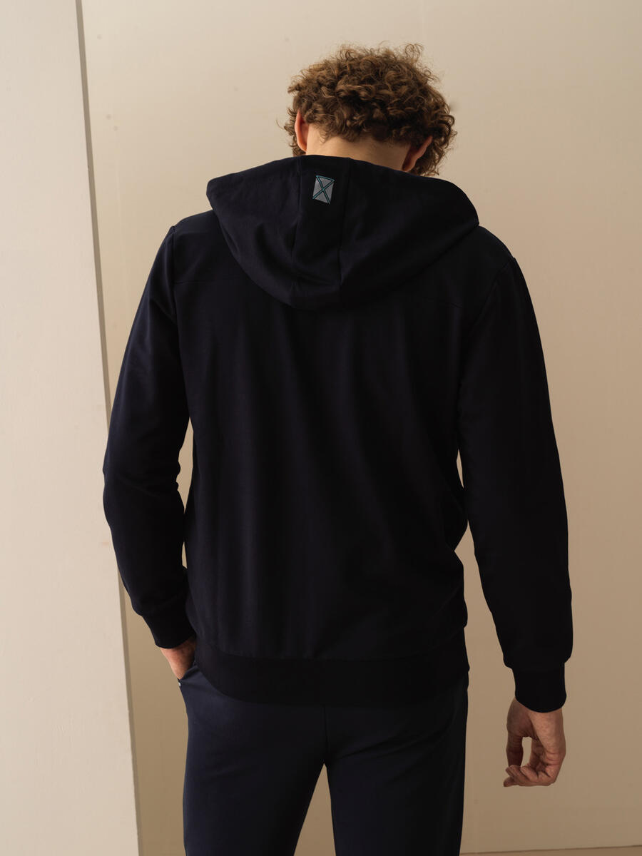 Lacivert Slim Fit Pamuklu Sweatmont - 3