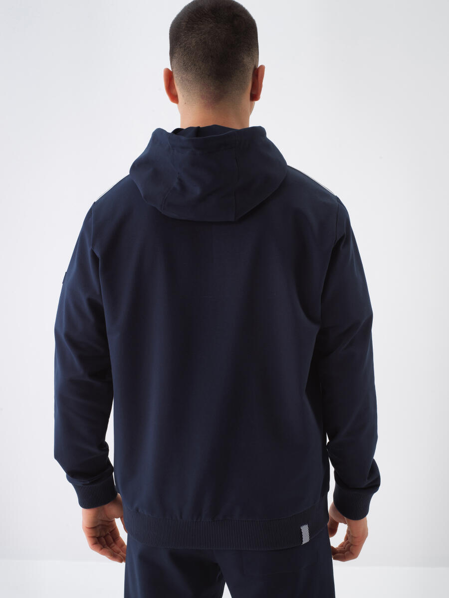 Lacivert Slim Fit Pamuklu Sweatmont - 5