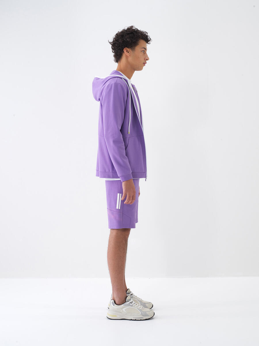 Lila Regular Fit Pamuklu Sweatmont - 3