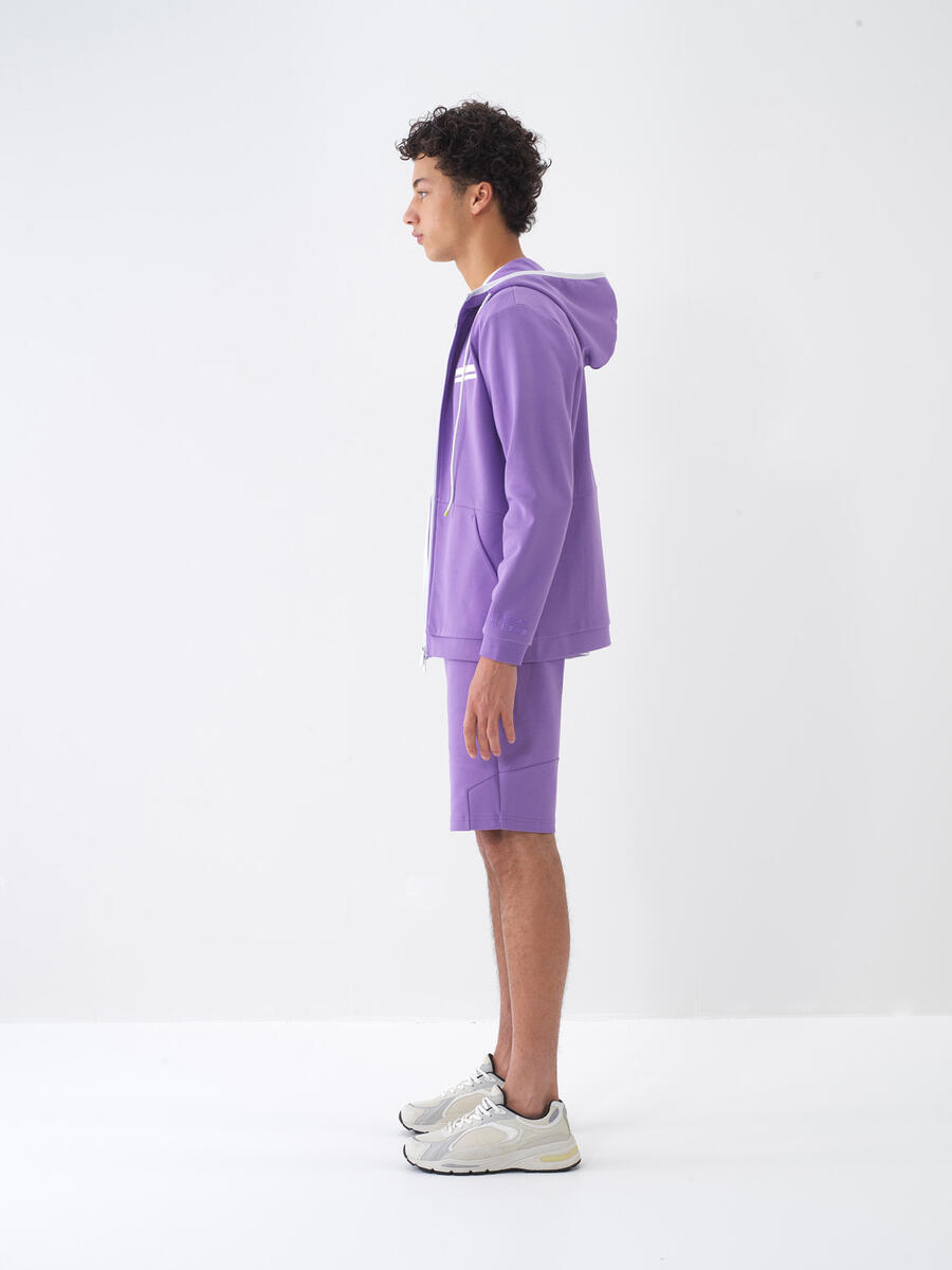 Lila Regular Fit Pamuklu Sweatmont - 4