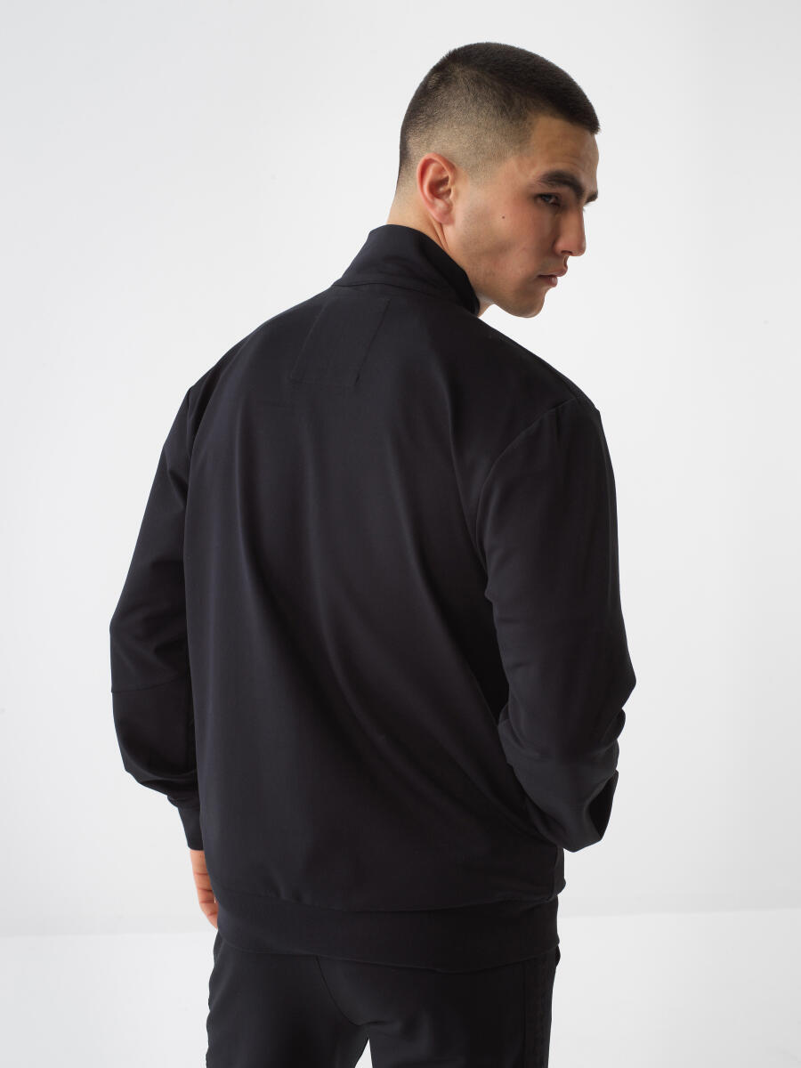 Siyah Regular Fit Pamuklu Sweatmont - 3
