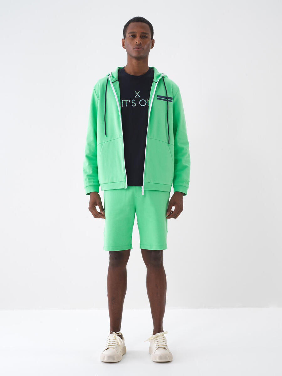 Yeşil Regular Fit Pamuklu Sweatmont - 2
