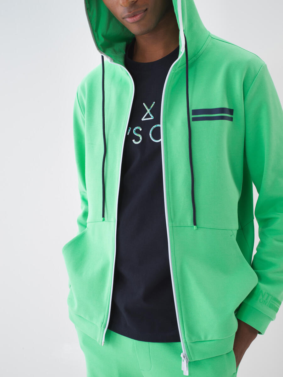 Yeşil Regular Fit Pamuklu Sweatmont