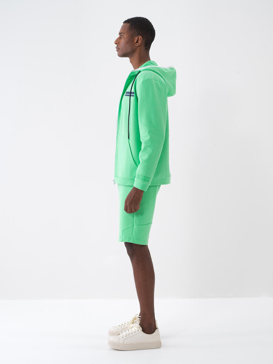 Yeşil Regular Fit Pamuklu Sweatmont - 4