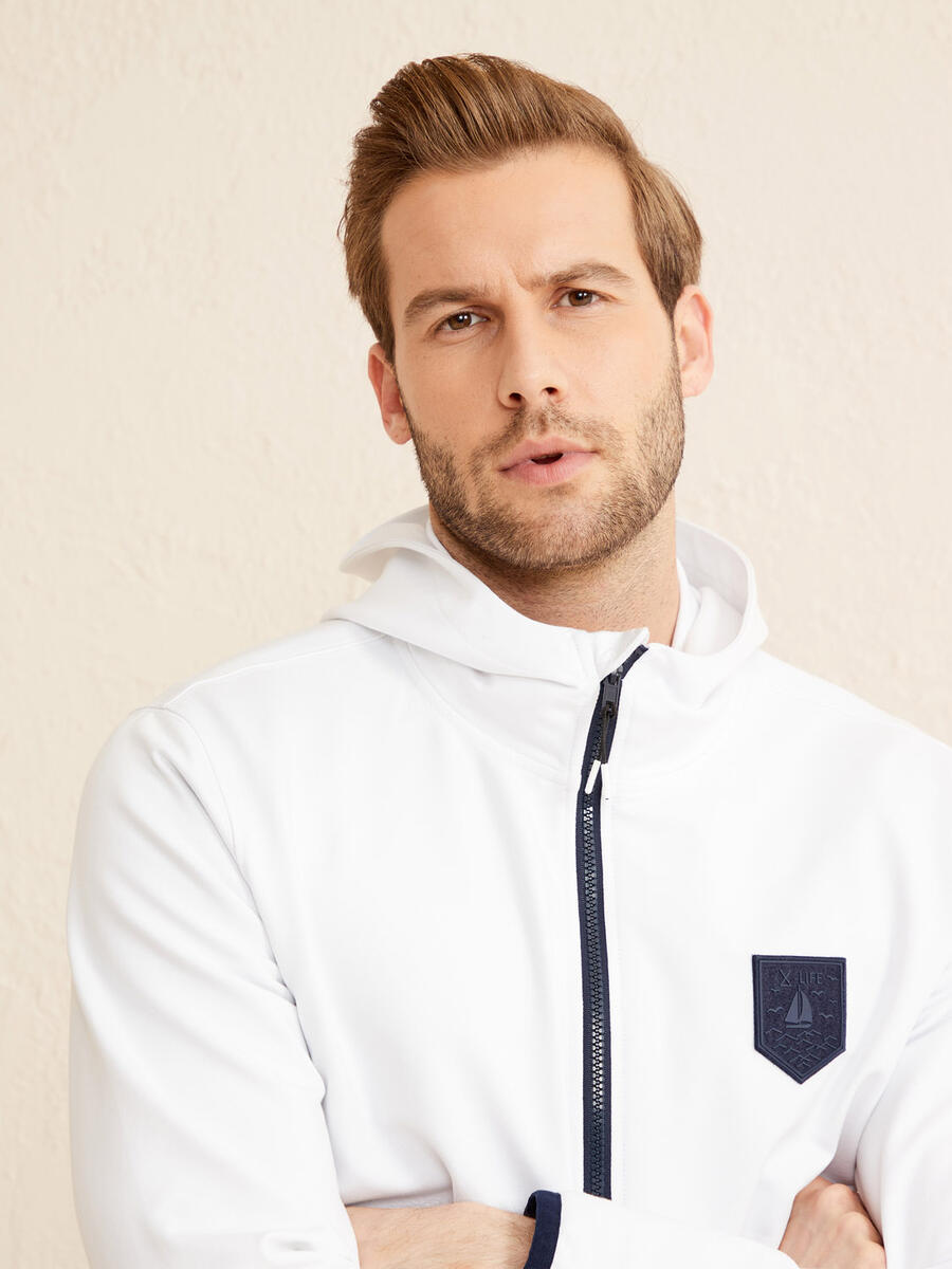 Beyaz Regular Fit Pamuklu Sweatshirt - 3