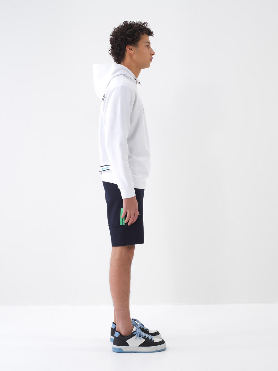 Beyaz Regular Fit Pamuklu Sweatshirt - 4