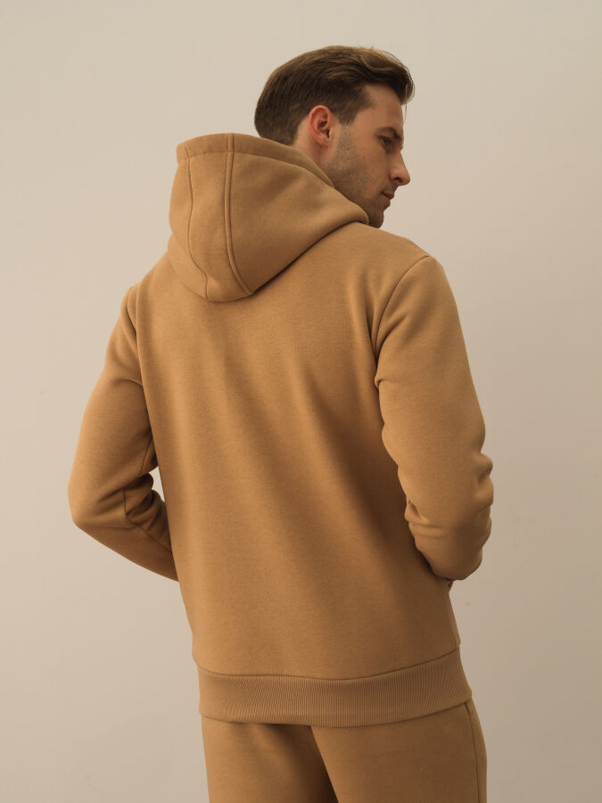 Camel Pamuk Dokulu Regular Fit Sweatshirt - Xint