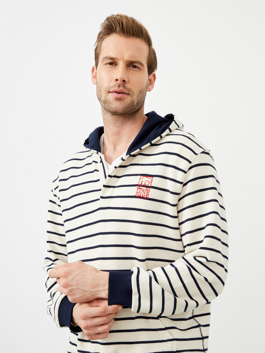 Ekru Oversize Pamuklu Sweatshirt