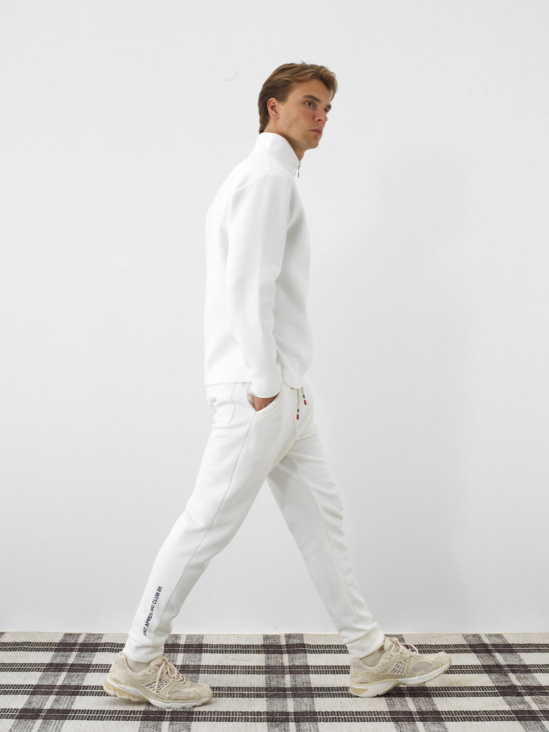 Ekru Pamuk Dokulu Regular Fit Sweatshirt - 3